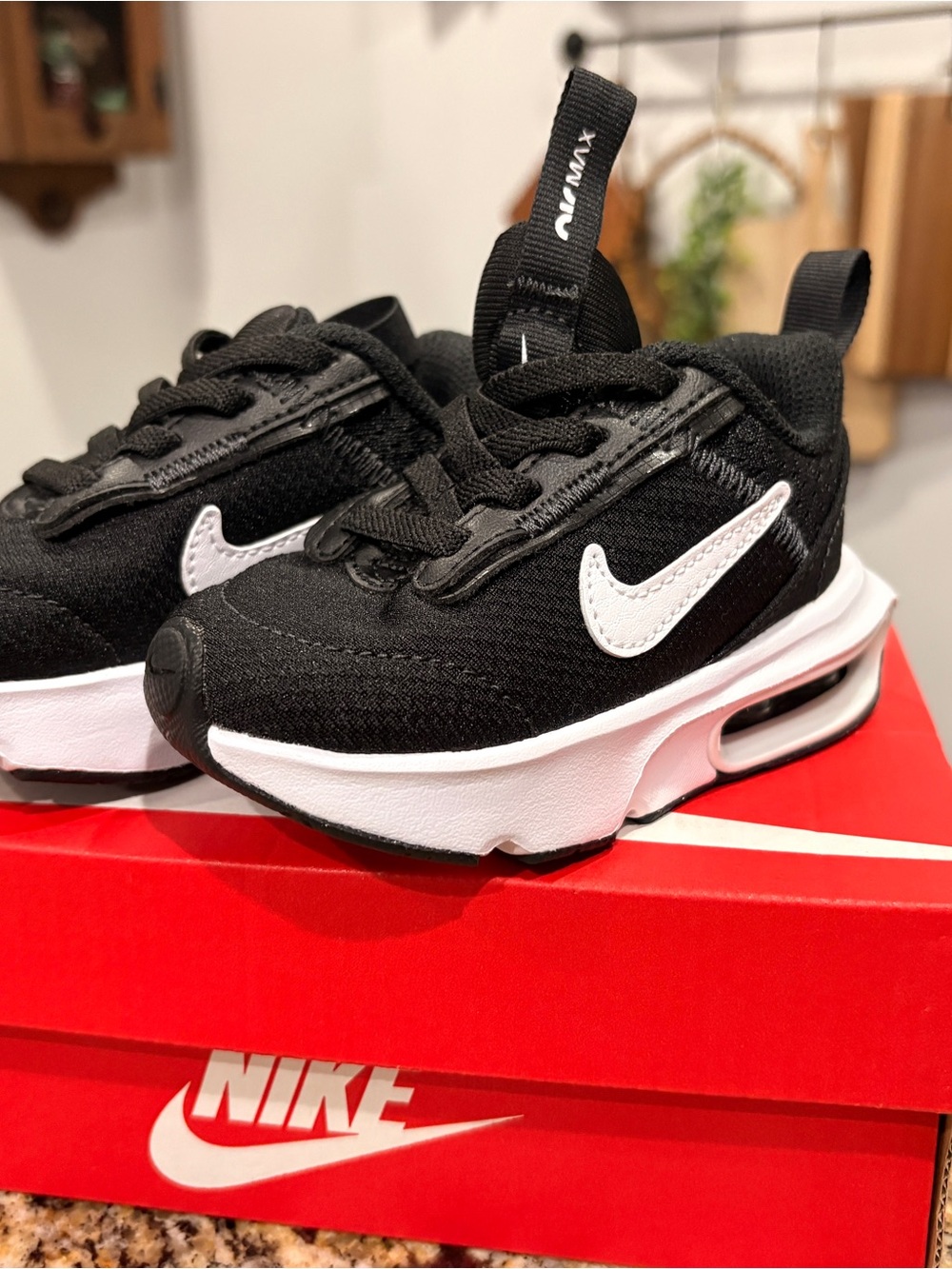 Nike Kids Black and White Air Max Sneaker